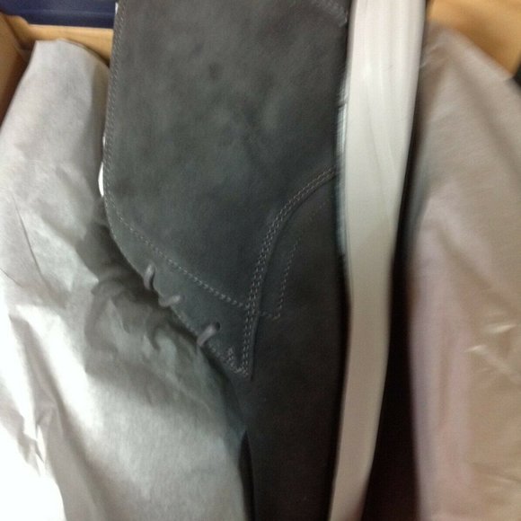 Cole Haan Men's Grand Evolution Dark Gray Suede Chukka Boots 11.5M - New in Box - Picture 2 of 10